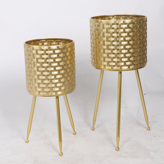 Gold Fortune Planter Pot