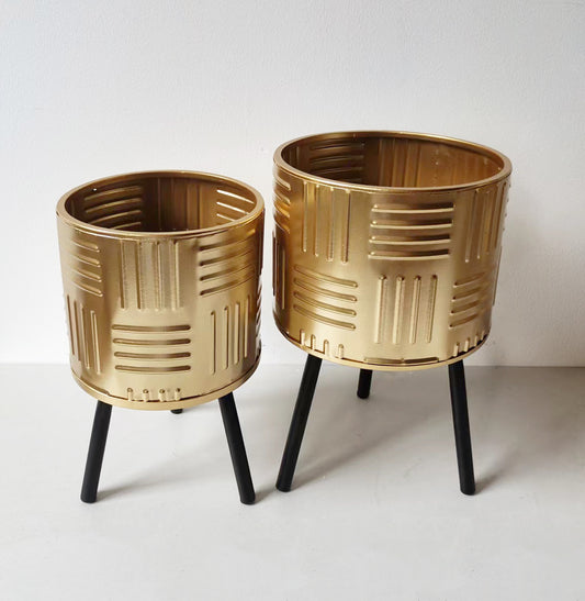 Mini Gold Aura Plant Pot