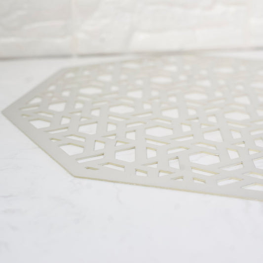 Silver Octagon Placemats x 6pcs