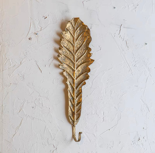 Metallic Leaf Tray/ Hooks