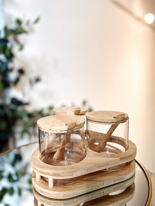 Trianglular Base Spice Jars