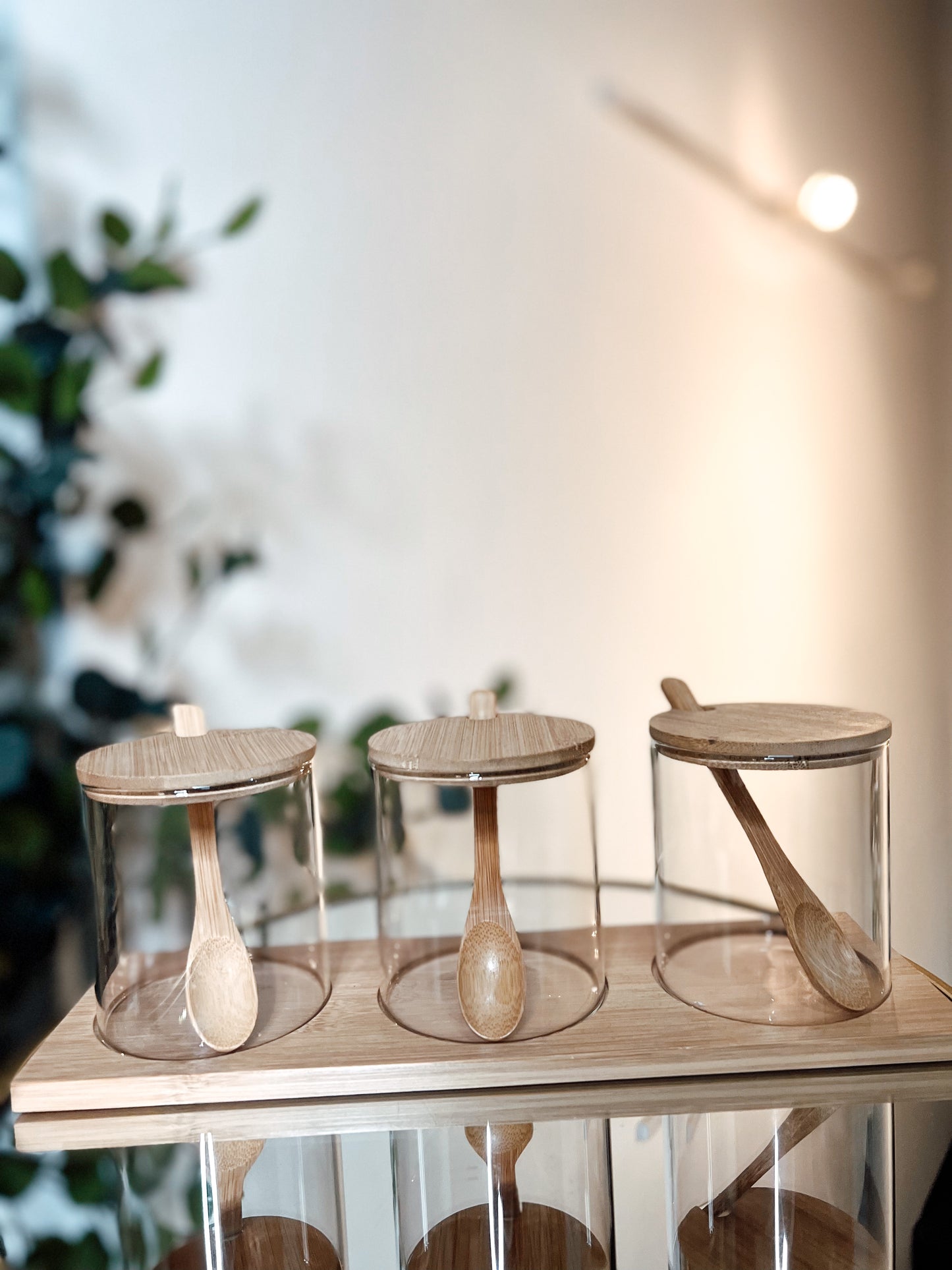 Spice Jars with Bamboo Lid