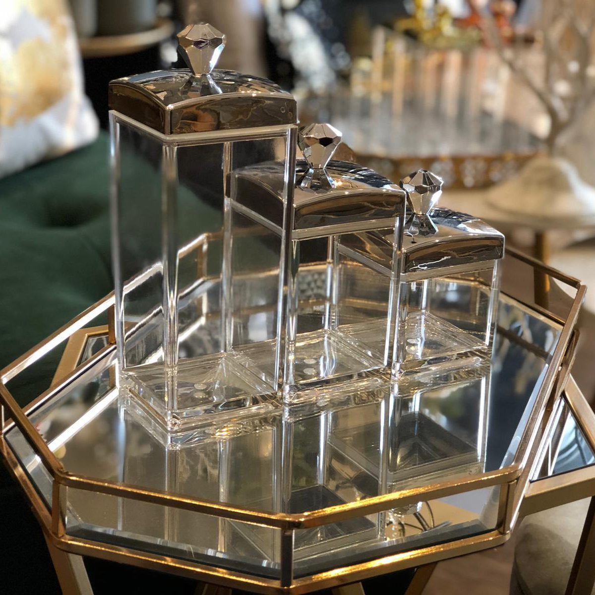 Silver Cube Canister