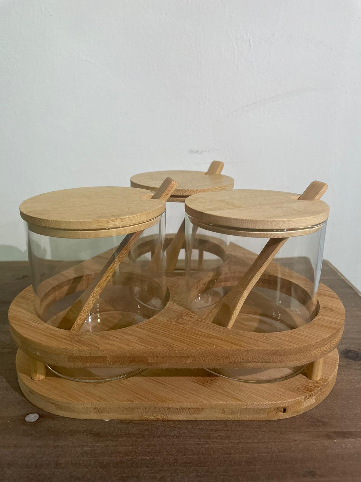 Trianglular Base Spice Jars