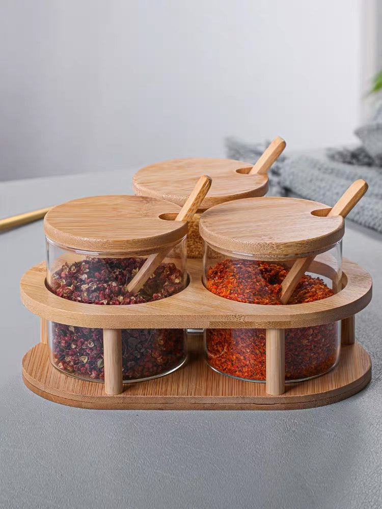 Trianglular Base Spice Jars
