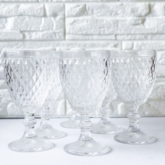 Crystal Cut Glass Set of 6